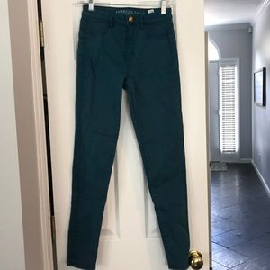 AE blue jeans—sky high jegging